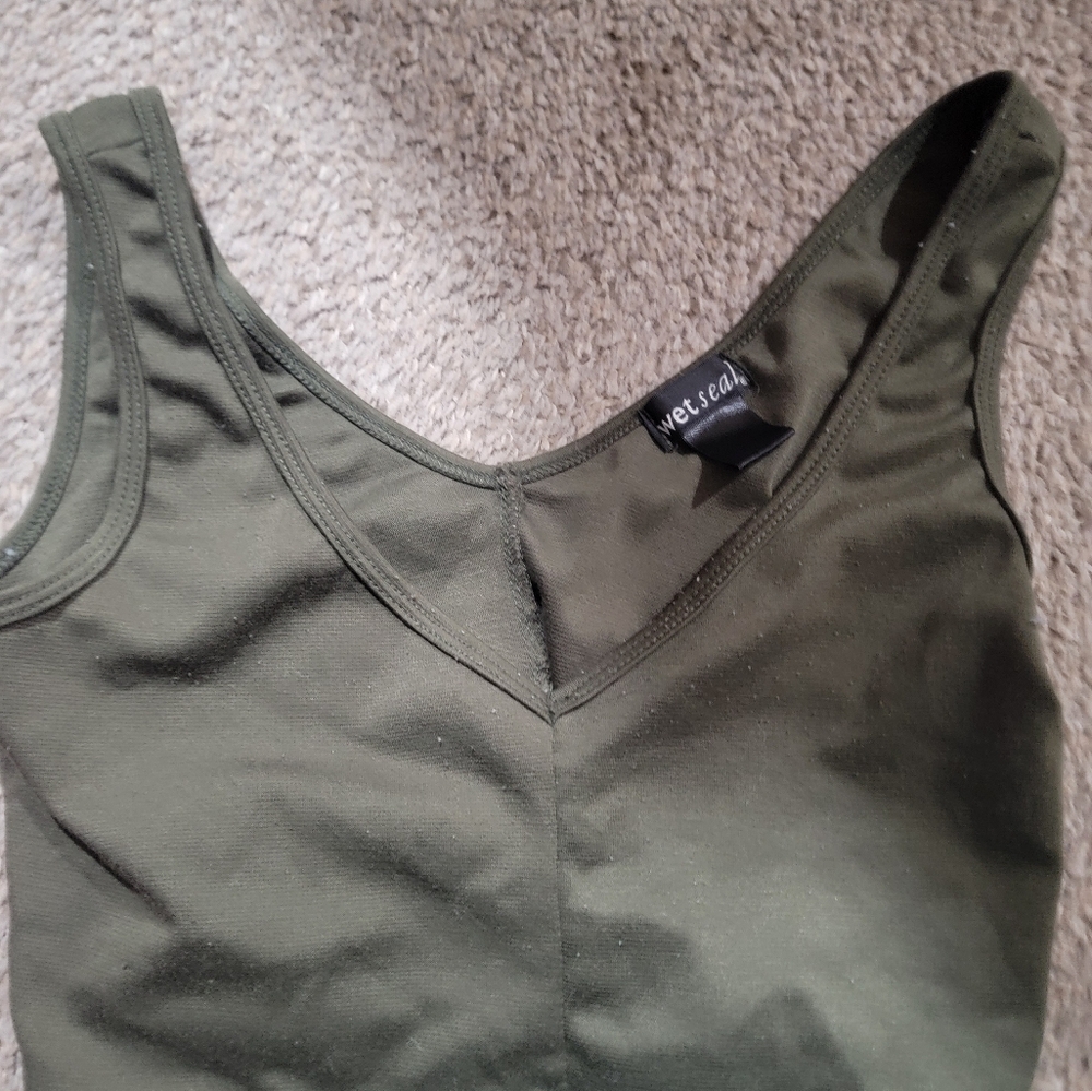 Olive Green Women's Tank Top